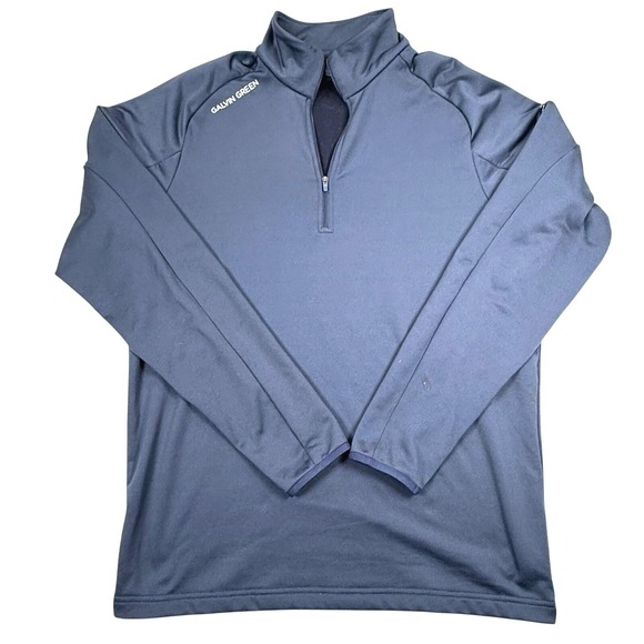 Galvin Green Other - Galvin Green Half Zip Pullover Men's Large Blue Golf Performance Mock Neck